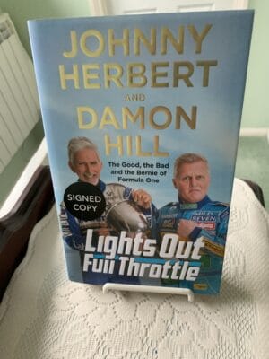 Lights Out Full Throttle Johnny Herbert & Damon Hill signed edition